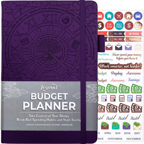 Legend Budget Planner - Deluxe Financial Planner Organizer & Budget Book.
